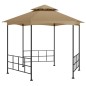 vidaXL Pavillon mit Seitenwänden 3,1x2,7 m Taupe vidaXL Pavillon mit Seitenwänden 3,1x2,7 m Taupe