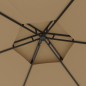 vidaXL Pavillon mit Seitenwänden 3,1x2,7 m Taupe vidaXL Pavillon mit Seitenwänden 3,1x2,7 m Taupe