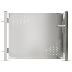 vidaXL Gartentor 100x75 cm Edelstahl