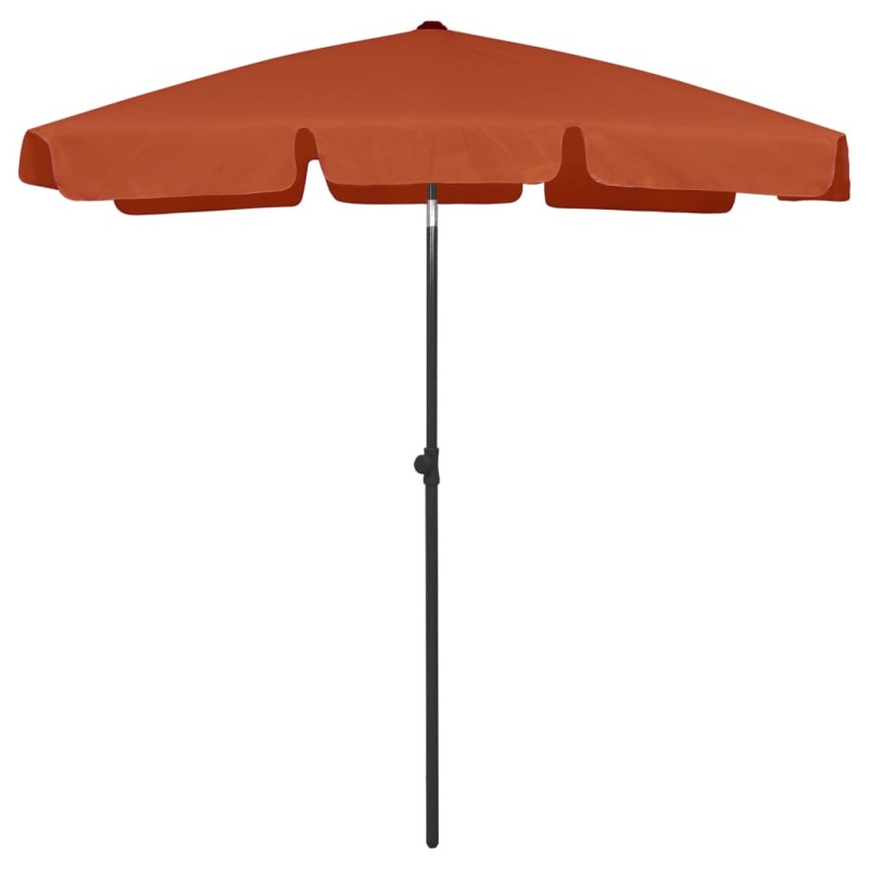 vidaXL Strandschirm Terracotta-Rot 180x120 cm vidaXL Strandschirm Terracotta-Rot 180x120 cm