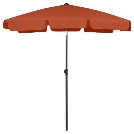 vidaXL Strandschirm Terracotta-Rot 180x120 cm