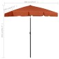 vidaXL Strandschirm Terracotta-Rot 180x120 cm vidaXL Strandschirm Terracotta-Rot 180x120 cm