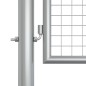 vidaXL Gartentor Verzinkter Stahl 415 x 175 cm Silbern vidaXL Gartentor Verzinkter Stahl 415 x 175 cm Silbern
