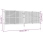 vidaXL Gartentor Verzinkter Stahl 415 x 175 cm Silbern vidaXL Gartentor Verzinkter Stahl 415 x 175 cm Silbern
