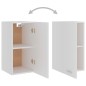 vidaXL Hängeschrank Weiß 29,5x31x60 cm Holzwerkstoff vidaXL Hängeschrank Weiß 29,5x31x60 cm Holzwerkstoff