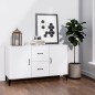 vidaXL Sideboard Hochglanz-Weiß 100x36x60 cm Holzwerkstoff vidaXL Sideboard Hochglanz-Weiß 100x36x60 cm Holzwerkstoff
