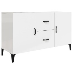 vidaXL Sideboard Hochglanz-Weiß 100x36x60 cm Holzwerkstoff