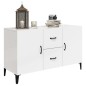 vidaXL Sideboard Hochglanz-Weiß 100x36x60 cm Holzwerkstoff vidaXL Sideboard Hochglanz-Weiß 100x36x60 cm Holzwerkstoff