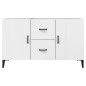vidaXL Sideboard Hochglanz-Weiß 100x36x60 cm Holzwerkstoff vidaXL Sideboard Hochglanz-Weiß 100x36x60 cm Holzwerkstoff