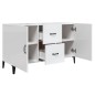vidaXL Sideboard Hochglanz-Weiß 100x36x60 cm Holzwerkstoff vidaXL Sideboard Hochglanz-Weiß 100x36x60 cm Holzwerkstoff