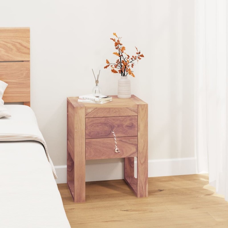 vidaXL Nachttisch 40 x 30 x 50 cm Teak Massivholz vidaXL Nachttisch 40 x 30 x 50 cm Teak Massivholz