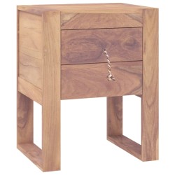 vidaXL Nachttisch 40 x 30 x 50 cm Teak Massivholz 