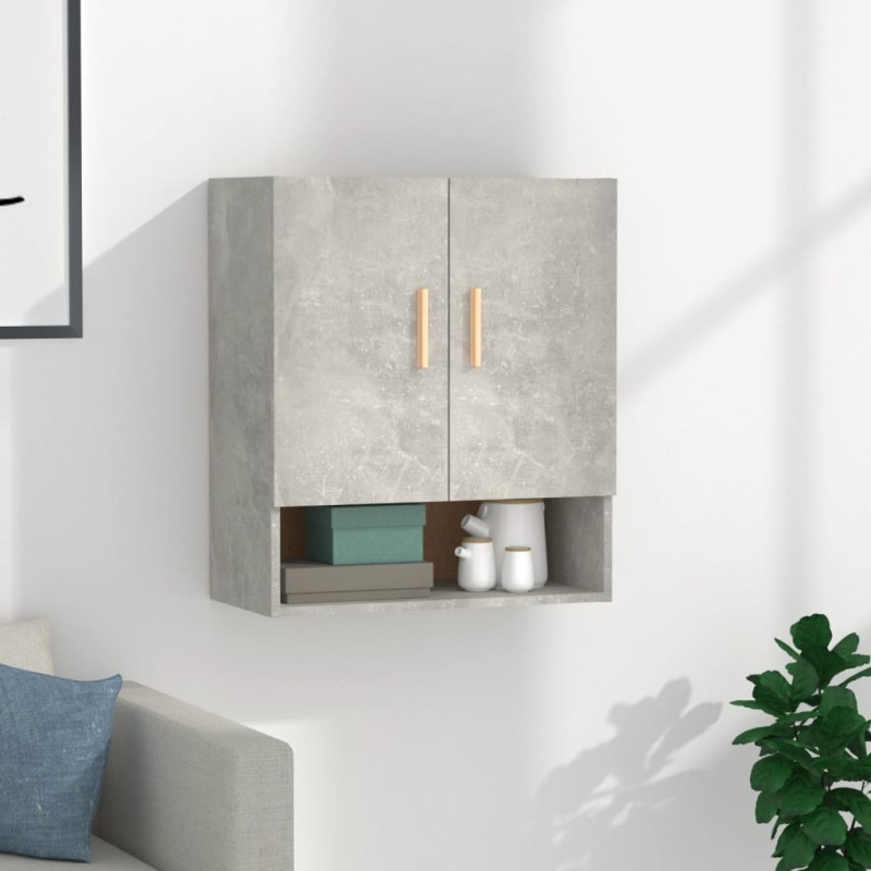 vidaXL Wandschrank Betongrau 60x31x70 cm Holzwerkstoff vidaXL Wandschrank Betongrau 60x31x70 cm Holzwerkstoff