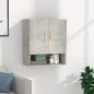 vidaXL Wandschrank Betongrau 60x31x70 cm Holzwerkstoff vidaXL Wandschrank Betongrau 60x31x70 cm Holzwerkstoff