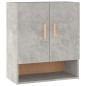 vidaXL Wandschrank Betongrau 60x31x70 cm Holzwerkstoff vidaXL Wandschrank Betongrau 60x31x70 cm Holzwerkstoff