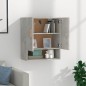 vidaXL Wandschrank Betongrau 60x31x70 cm Holzwerkstoff vidaXL Wandschrank Betongrau 60x31x70 cm Holzwerkstoff