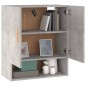 vidaXL Wandschrank Betongrau 60x31x70 cm Holzwerkstoff vidaXL Wandschrank Betongrau 60x31x70 cm Holzwerkstoff