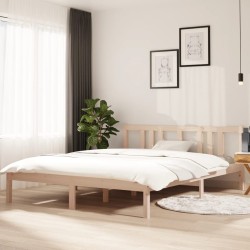 vidaXL Massivholzbett 150x200 cm