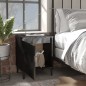 vidaXL Nachttische mit Metallbeinen 2Stk. Hochglanz-Schwarz 40x30x50cm vidaXL Nachttische mit Metallbeinen 2Stk. Hochglanz-Schwarz 40x30x50cm