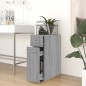 vidaXL Apothekerschrank Grau Sonoma 20x45,5x60 cm Holzwerkstoff vidaXL Apothekerschrank Grau Sonoma 20x45,5x60 cm Holzwerkstoff