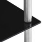 vidaXL Regal mit 6 Ablagen Schwarz 40x40x160 cm Hartglas vidaXL Regal mit 6 Ablagen Schwarz 40x40x160 cm Hartglas