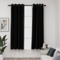 vidaXL Verdunkelungsvorhänge Leinenoptik 2 Stk. Anthrazit 140x175 cm vidaXL Verdunkelungsvorhänge Leinenoptik 2 Stk. Anthrazit 140x175 cm