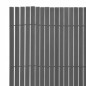 vidaXL Gartenzaun Doppelseitig 90x400 cm Grau vidaXL Gartenzaun Doppelseitig 90x400 cm Grau