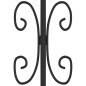 vidaXL Zauntor mit Speerspitzen Schwarz 406x120 cm Stahl vidaXL Zauntor mit Speerspitzen Schwarz 406x120 cm Stahl