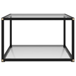vidaXL Couchtisch Transparent 60x60x35 cm Hartglas