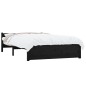 vidaXL Massivholzbett Schwarz 120x200 cm vidaXL Massivholzbett Schwarz 120x200 cm