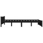 vidaXL Massivholzbett Schwarz 120x200 cm vidaXL Massivholzbett Schwarz 120x200 cm