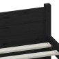 vidaXL Massivholzbett Schwarz 120x200 cm vidaXL Massivholzbett Schwarz 120x200 cm