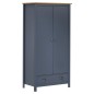 vidaXL Kleiderschrank mit 2 Türen Hill Grau 89x50x170 cm Kiefernholz vidaXL Kleiderschrank mit 2 Türen Hill Grau 89x50x170 cm Kiefernholz