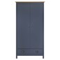 vidaXL Kleiderschrank mit 2 Türen Hill Grau 89x50x170 cm Kiefernholz vidaXL Kleiderschrank mit 2 Türen Hill Grau 89x50x170 cm Kiefernholz