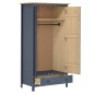 vidaXL Kleiderschrank mit 2 Türen Hill Grau 89x50x170 cm Kiefernholz vidaXL Kleiderschrank mit 2 Türen Hill Grau 89x50x170 cm Kiefernholz