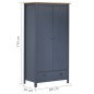 vidaXL Kleiderschrank mit 2 Türen Hill Grau 89x50x170 cm Kiefernholz vidaXL Kleiderschrank mit 2 Türen Hill Grau 89x50x170 cm Kiefernholz