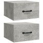 vidaXL Wand-Nachttische 2 Stk. Betongrau 35x35x20 cm vidaXL Wand-Nachttische 2 Stk. Betongrau 35x35x20 cm