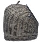 vidaXL Katzen-Transportkorb Grau 60x45x45 cm Natürliche Weide vidaXL Katzen-Transportkorb Grau 60x45x45 cm Natürliche Weide