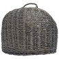 vidaXL Katzen-Transportkorb Grau 60x45x45 cm Natürliche Weide vidaXL Katzen-Transportkorb Grau 60x45x45 cm Natürliche Weide