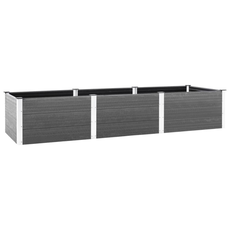 vidaXL Garten-Hochbeet Grau 300x100x54 cm WPC vidaXL Garten-Hochbeet Grau 300x100x54 cm WPC