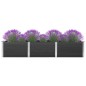 vidaXL Garten-Hochbeet Grau 300x100x54 cm WPC vidaXL Garten-Hochbeet Grau 300x100x54 cm WPC