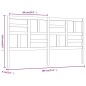 vidaXL Bett-Kopfteil Weiß 186x4x104 cm Massivholz Kiefer