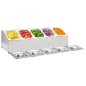 vidaXL Gastronorm-Ständer mit 5 GN 1/6 Behältern Edelstahl vidaXL Gastronorm-Ständer mit 5 GN 1/6 Behältern Edelstahl