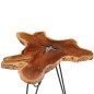 vidaXL Couchtisch 70 x 45 cm Massivholz Teak und Polyresin vidaXL Couchtisch 70 x 45 cm Massivholz Teak und Polyresin