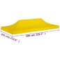 vidaXL Partyzelt-Dach 6x3 m Gelb 270 g/m² vidaXL Partyzelt-Dach 6x3 m Gelb 270 g/m²
