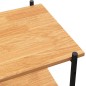 vidaXL Regal mit 3 Böden Schwarz und Eiche-Optik 80x40x92 cm vidaXL Regal mit 3 Böden Schwarz und Eiche-Optik 80x40x92 cm
