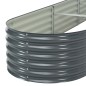 vidaXL Garten-Hochbeet 400 x 80 x 44 cm Verzinkter Stahl Grau vidaXL Garten-Hochbeet 400 x 80 x 44 cm Verzinkter Stahl Grau