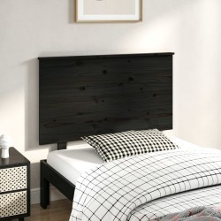vidaXL Kopfteil Schwarz 104x6x82,5 cm Massivholz Kiefer