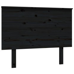 vidaXL Kopfteil Schwarz 104x6x82,5 cm Massivholz Kiefer