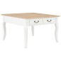 vidaXL Couchtisch Weiß 80 x 80 x 50 cm Holz vidaXL Couchtisch Weiß 80 x 80 x 50 cm Holz